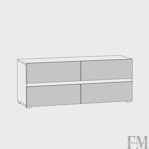 Тумба под ТВ 13.63 «Сидней», белая